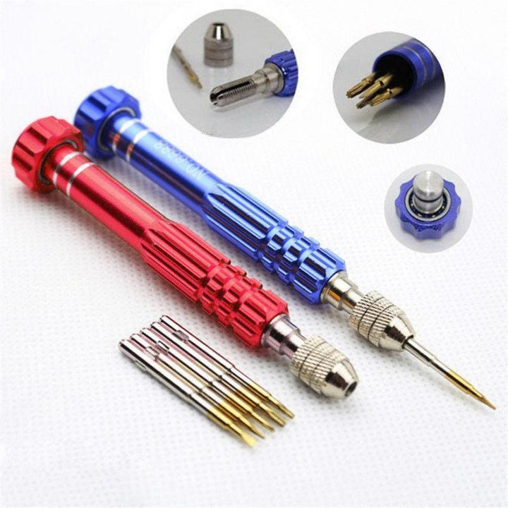 Lisslune | 5 in 1 Precision Torx Screwdriver Magnet Set Handy Watch Repair Tool Set