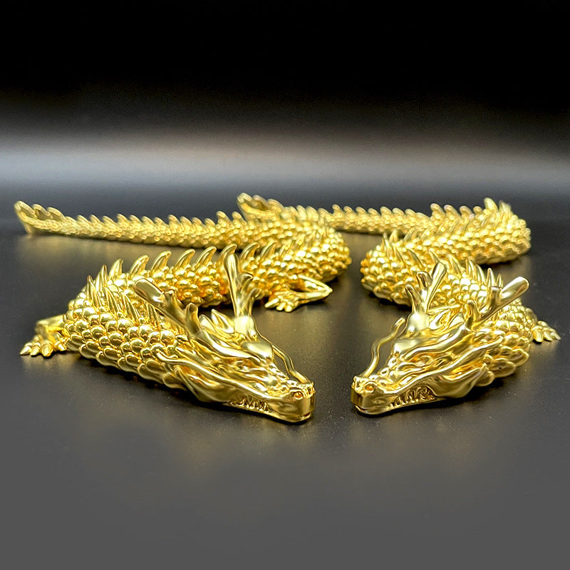 Lisslune | Gold dragon with movable joints