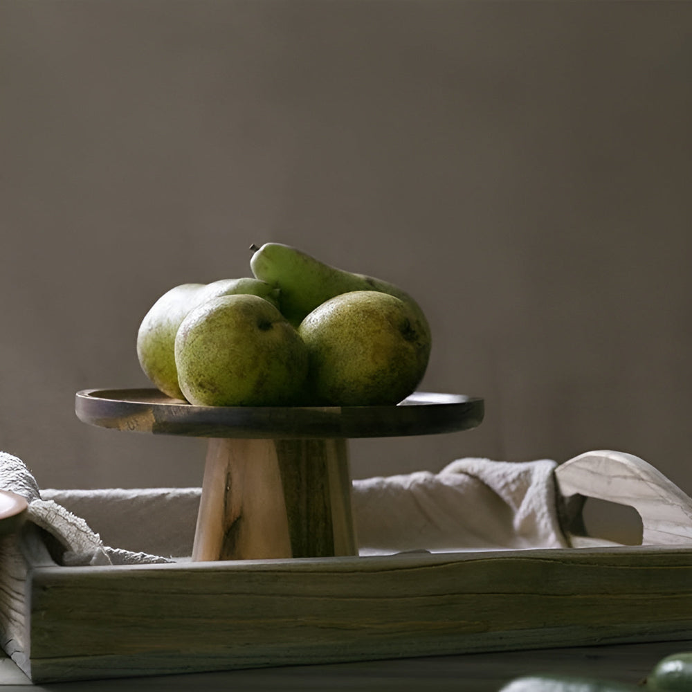 Lisslune | High Stand Wooden Cake Plate