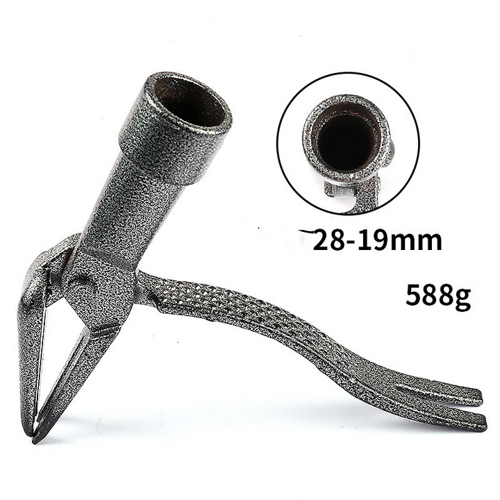 Lisslune | Weed puller with 4-claw head – Effective garden tool made of iron for root removal