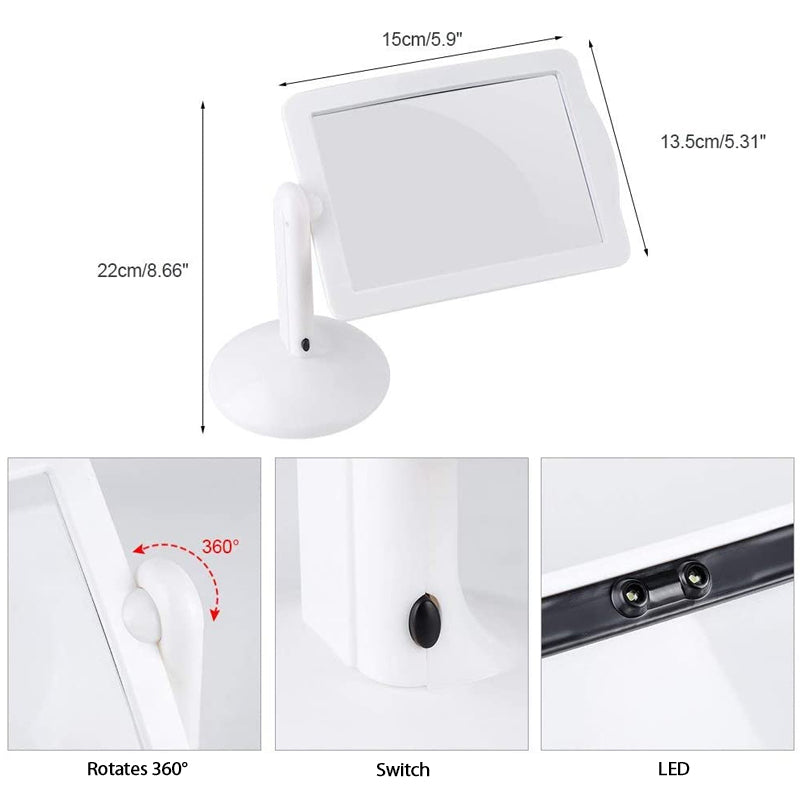 Lisslune | Hands-free desktop magnifier with LED