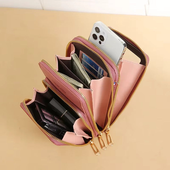 Lisslune | Leather Crossbody Phone Bag | Over-the-Shoulder Phone Bag