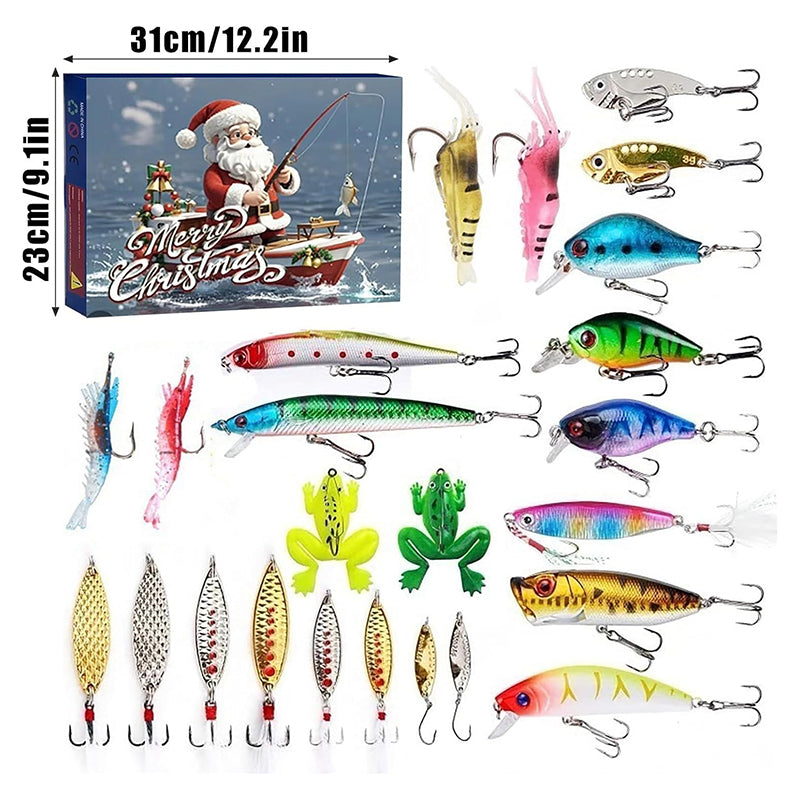 Lisslune | Pre-sale>>24 Days Christmas Countdown Fishing Rod Set