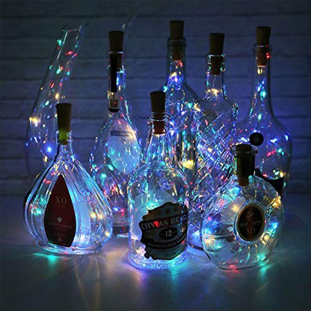 Lisslune | LED Wine Bottle Lamps Cork Night Light DIY Decoration Lift - 5/10 PCS