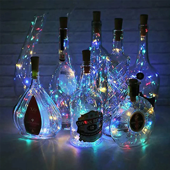Lisslune | LED Wine Bottle Lights Cork Night Light DIY Decor Lift - Piece