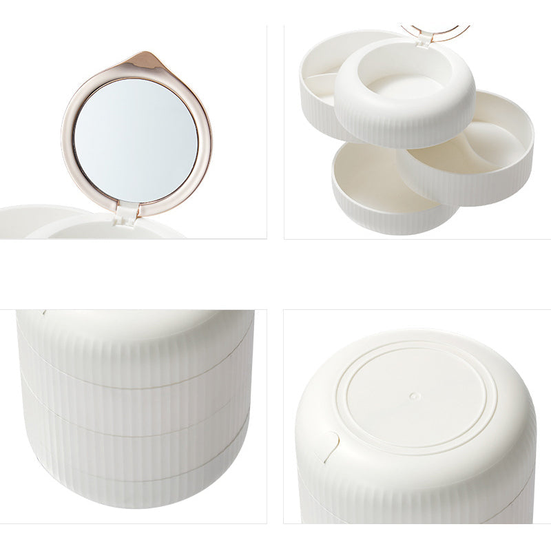 Lisslune | Elegant stackable jewelry box – Practical storage with mirror and elegant design