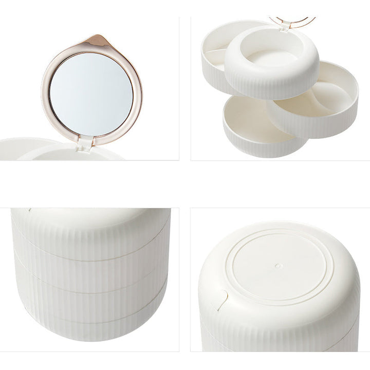 Lisslune | Elegant stackable jewelry box – Practical storage with mirror and elegant design