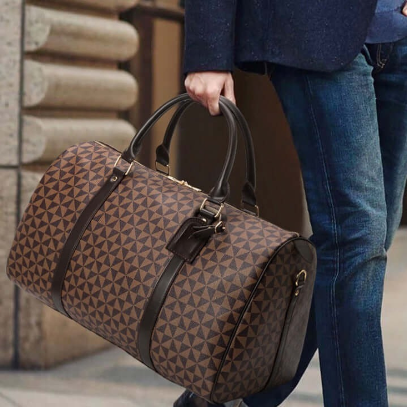 Lisslune | Westman – Premium Leather Unisex Travel Bag Stylish Duffle Bag