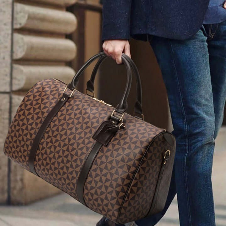 Lisslune | Westman – Premium Leather Unisex Travel Bag Stylish Duffle Bag