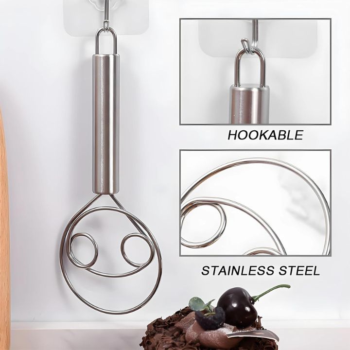 Lisslune | Stainless Steel Dough Mixer for Easy and Clean Baking