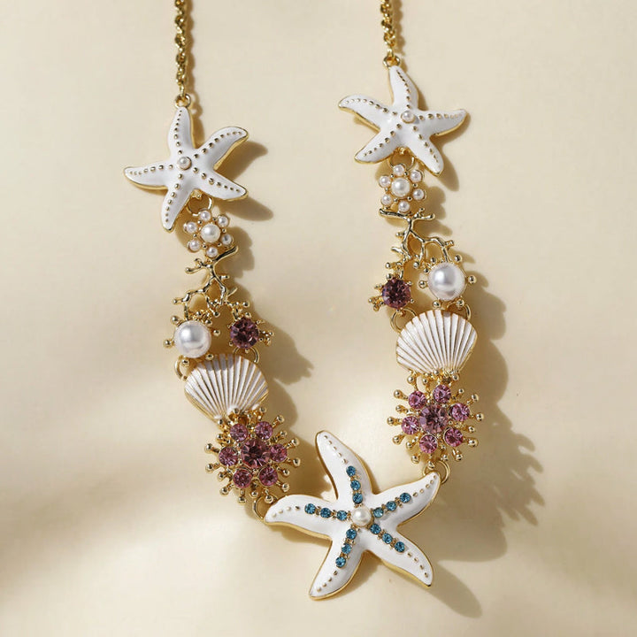 Lisslune | Shell Starfish Pearl Necklace