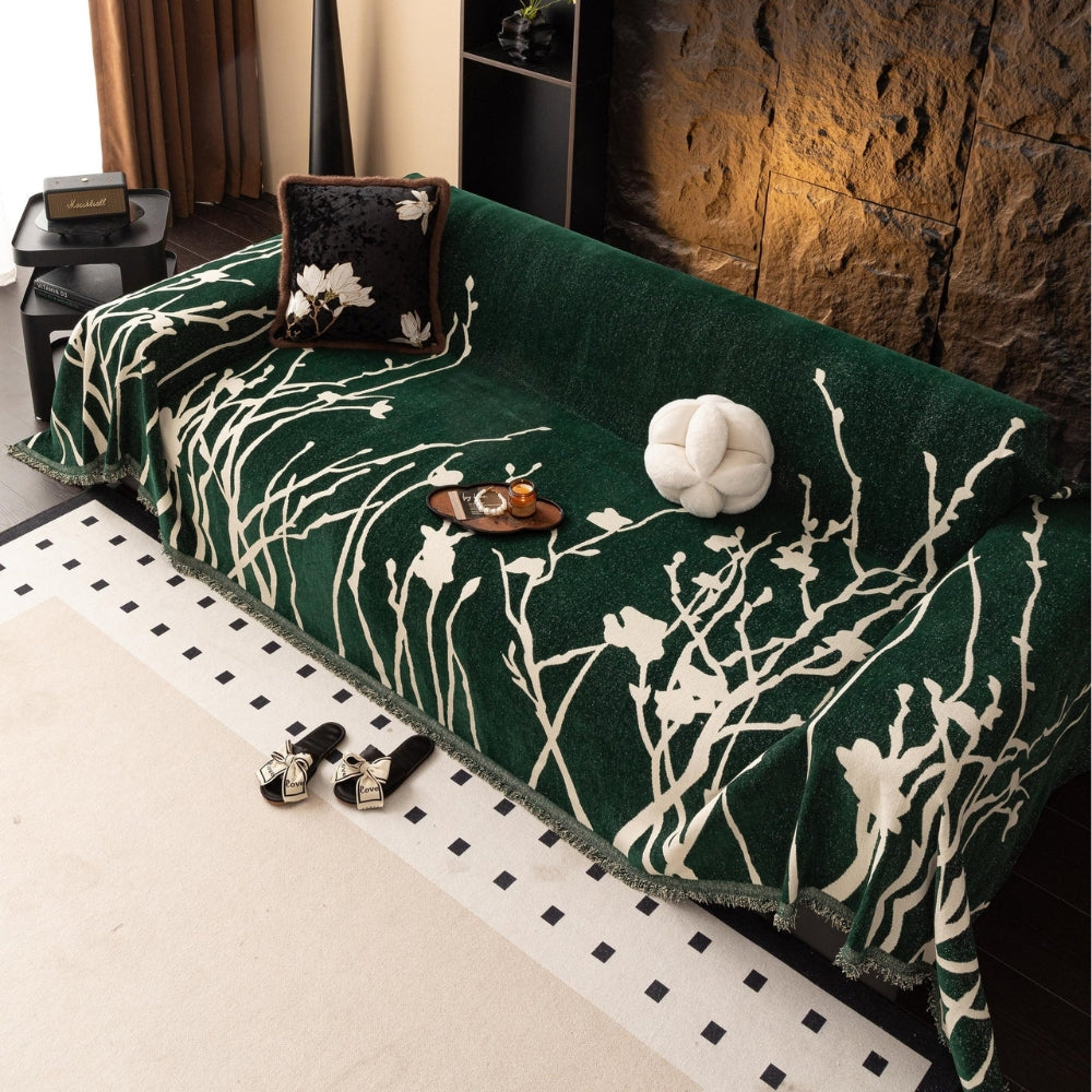 Lisslune | Twilight Branches Chenille Sofa Cover