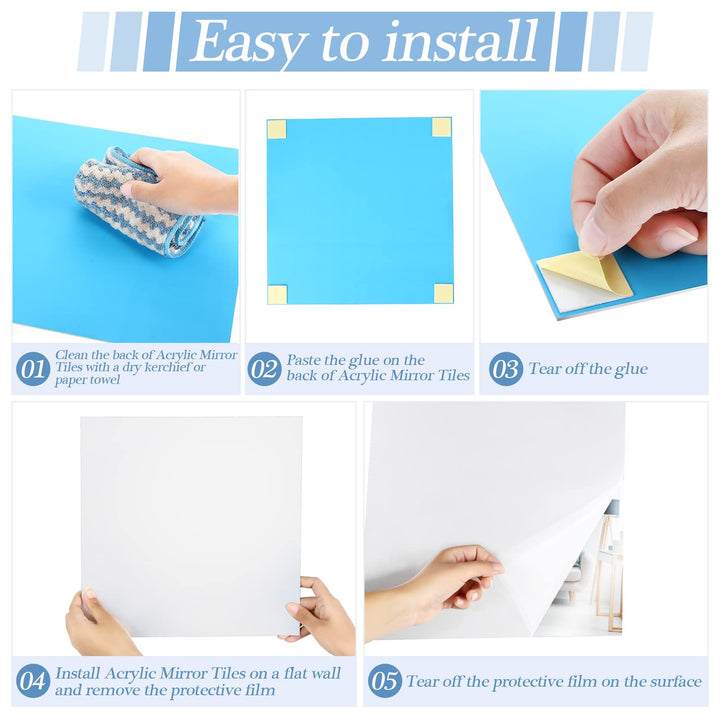 Lisslune | 3D Self Adhesive DIY Mirror Wall Sticker