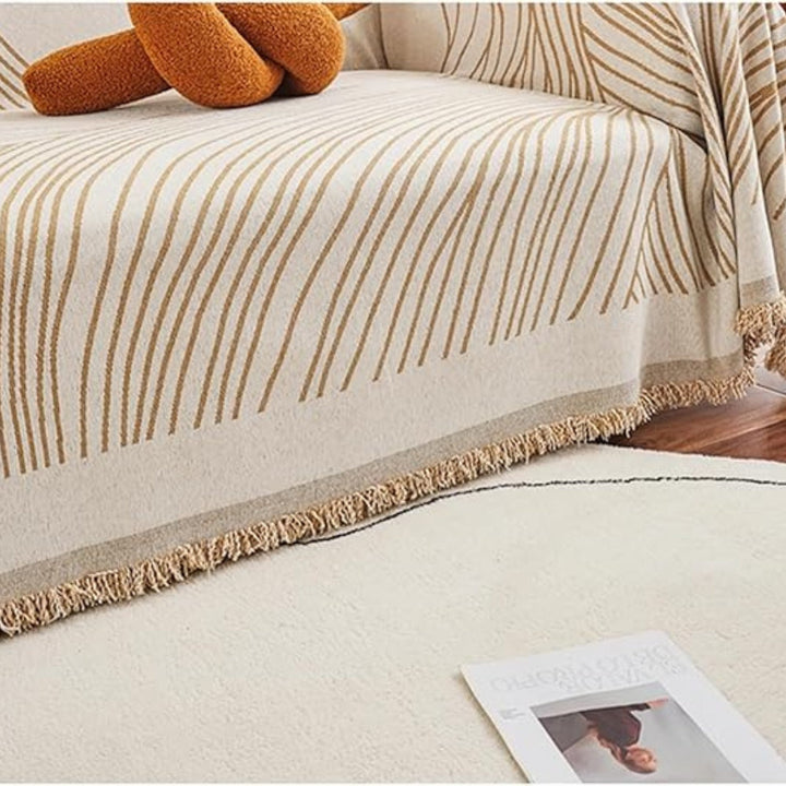 Lisslune | Calista Wave Chenille Sofa Cover