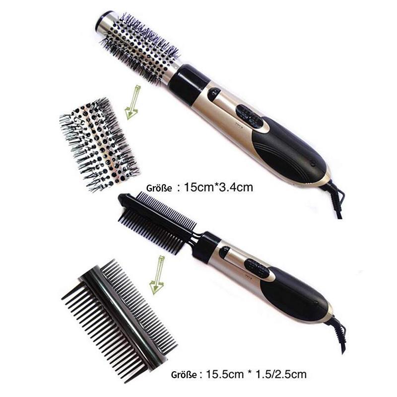 Lisslune | 7in1 Professional multifunctional styling tools wide brush hair dryer straightener comb clip pipe roller brush