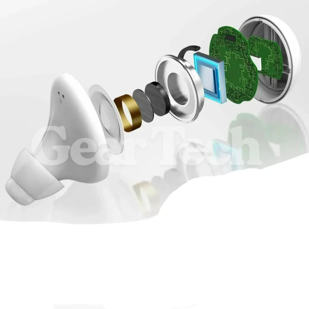 Lisslune | Bluetooth Hearing Aids – Rechargeable In-Ear Digital Hearing Aid with App Control | Discreet, Lightweight & Budget-Friendly for Adults & Seniors