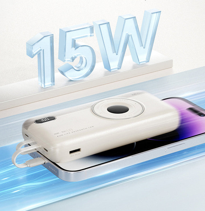 Lisslune | 20000mAh Built-In Cable Fast Charging Power Bank