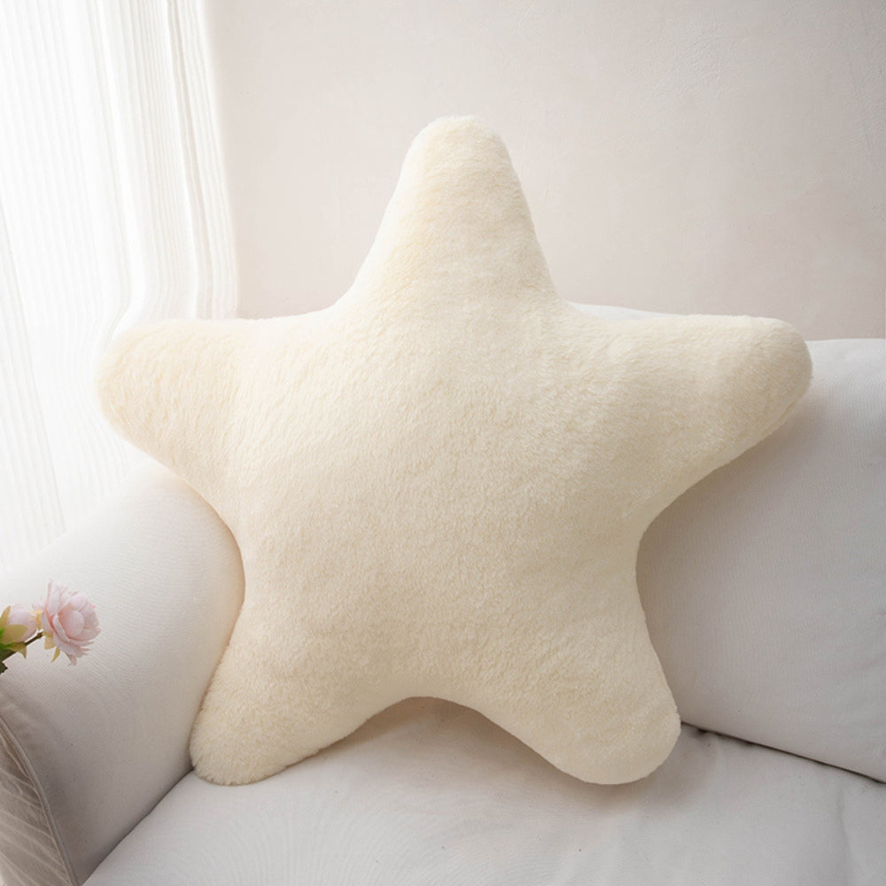 Lisslune | Cuddly Pastel Fluffy Star Cushion