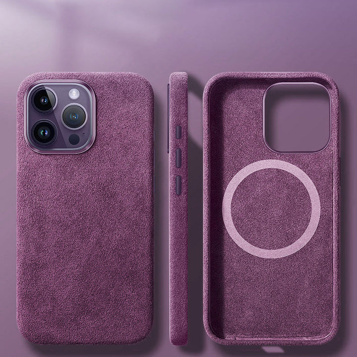 Lisslune | Italian Alcantara Magnetic Case for Iphone
