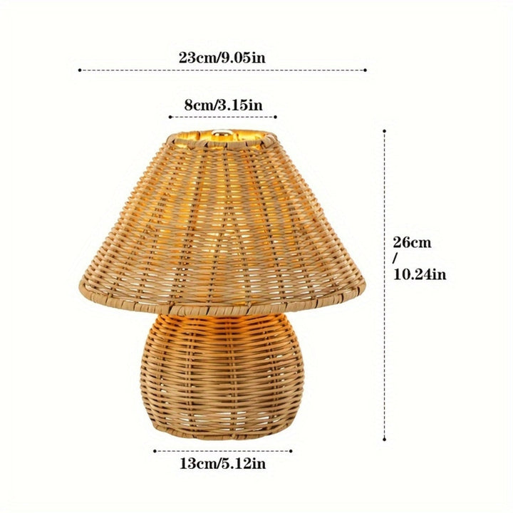 Lisslune | Noya Rattan Table Lamp Home Decor