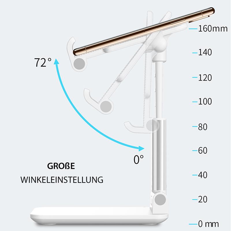 Lisslune | Foldable or white pole Phone Desk Holder