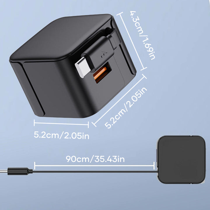 Lisslune | Charger with retractable charging cable