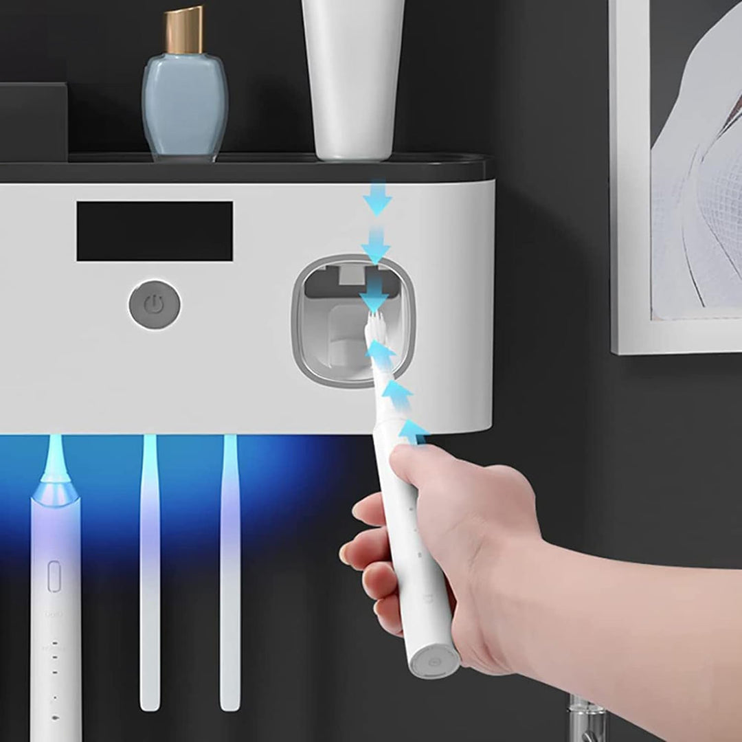 Lisslune | Smart Toothbrush Holder for Bathroom with UV Sterilizer