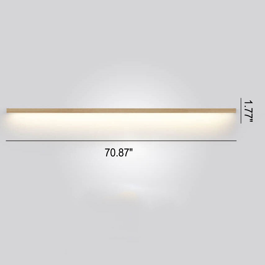 Lisslune | ZenBeam Japanese LED Wall Light | Solid Wood Design | Modern Accent Lighting
