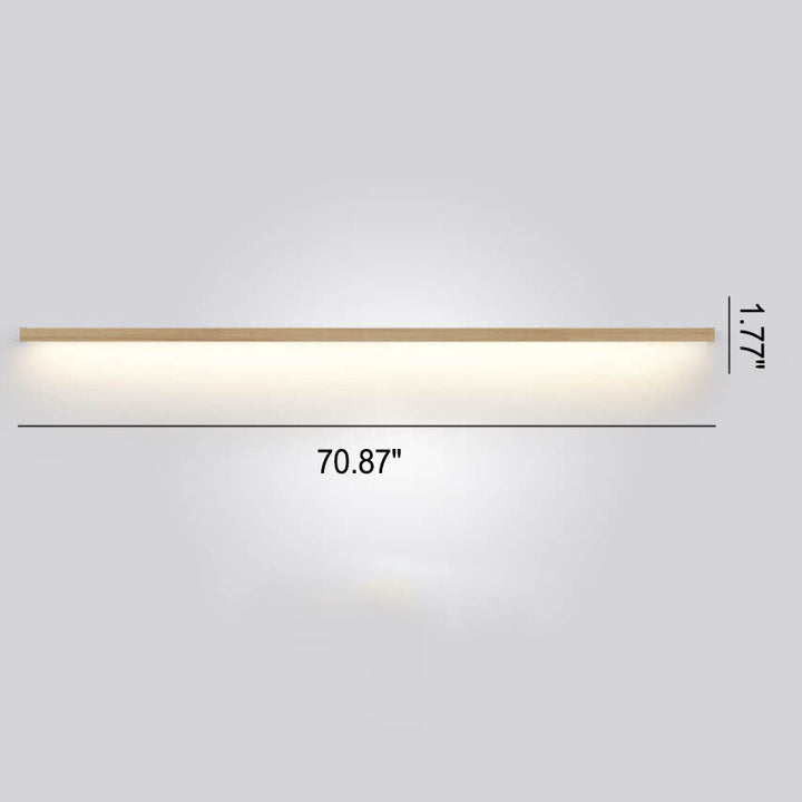 Lisslune | ZenBeam Japanese LED Wall Light | Solid Wood Design | Modern Accent Lighting