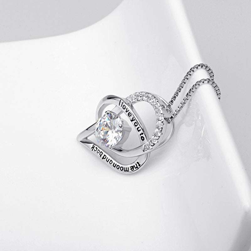 Lisslune | Letter Heart Necklaces for Mom