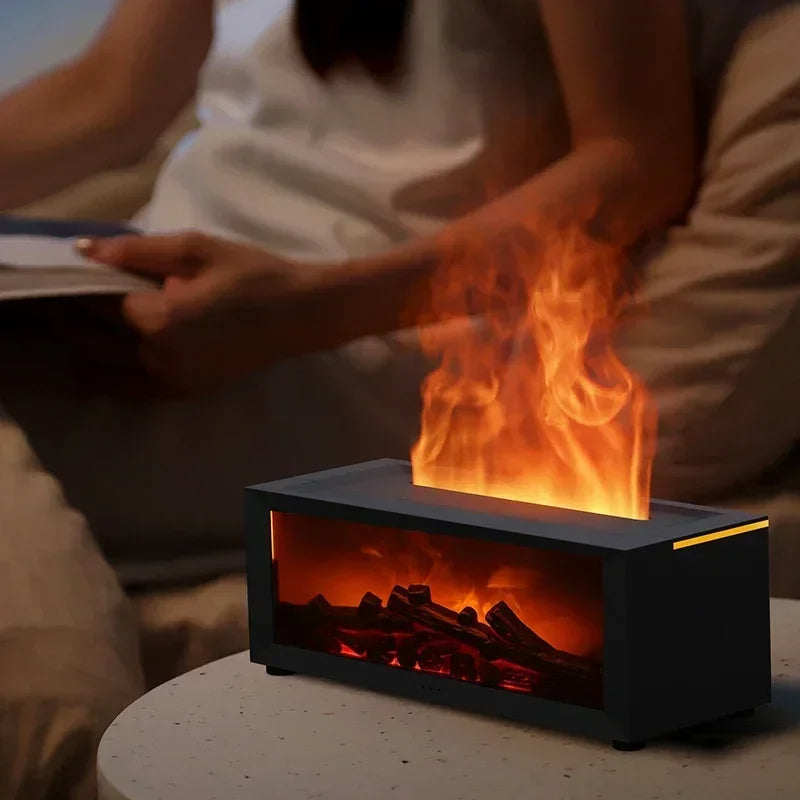 Lisslune | Remote Control Colorful Flame Fireplace Aroma Diffuser