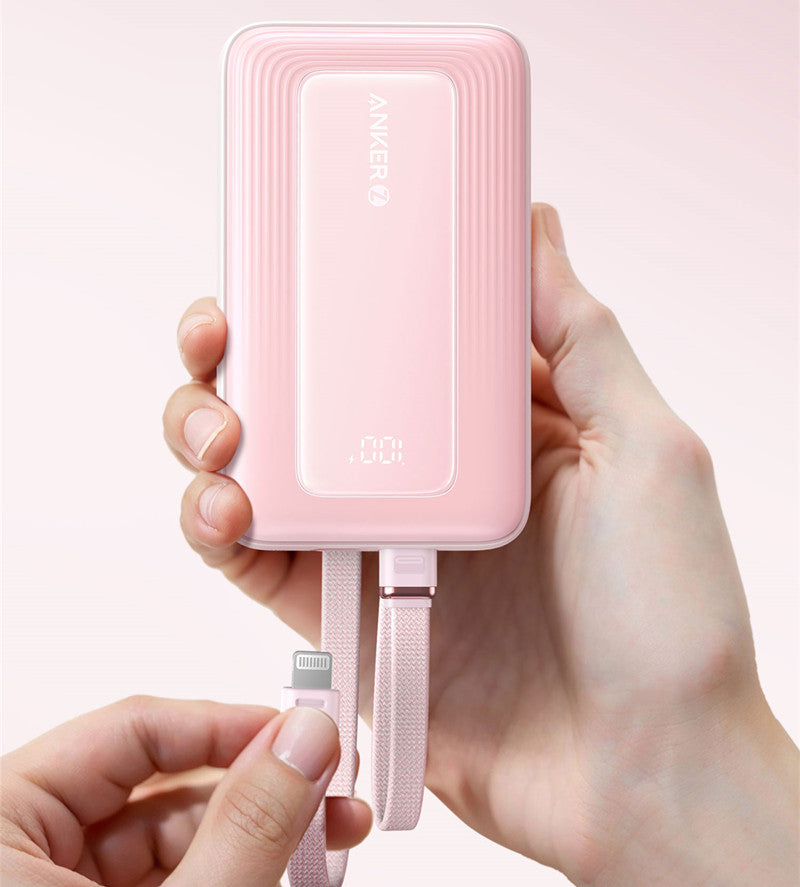 Lisslune | 2024 New Fast-Charging Power Bank, 20,000mAh High Capacity with Built-In Cable