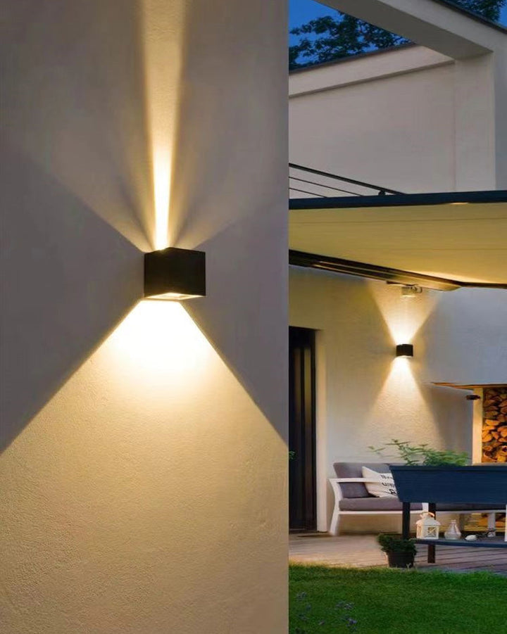 Lisslune | LED Outdoor Up Down Wall Light | Waterproof Metal Fixture for Patio. Garden & Entryway Illumination