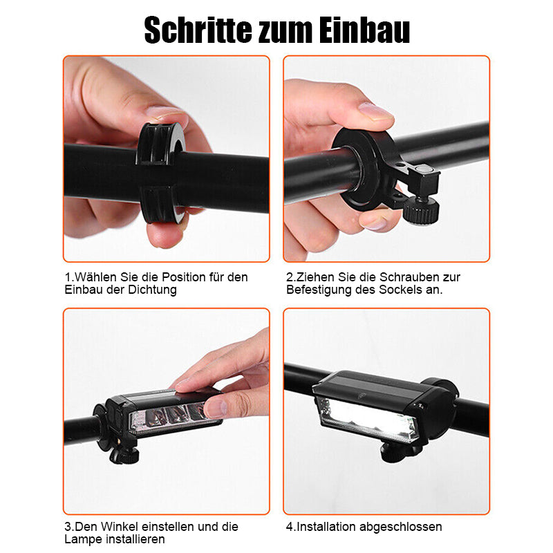 Lisslune | Ultra-Bright Rechargeable LED Bike Light – 900 Lumen Bicycle Headlight for Night Riding