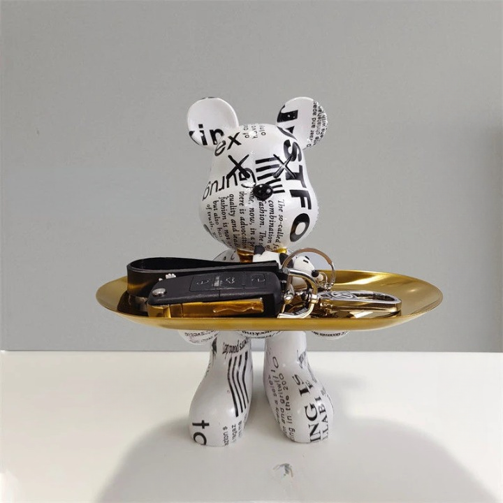 Lisslune | Bear statue with tray