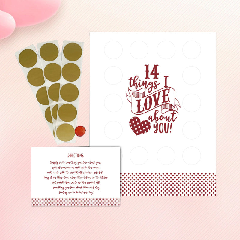 Lisslune | Valentine's Scratching Advent "14 Things I Love About You!"