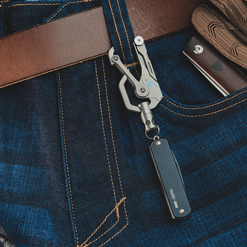 Lisslune | Titanium Alloy Universal Rotating Keychain (2 Pack)