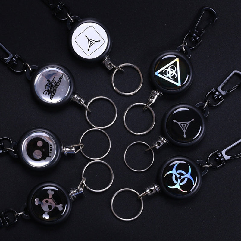 Lisslune | Keychain with retractable wire cable