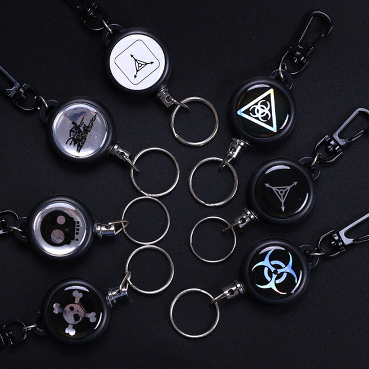 Lisslune | Keychain with retractable wire cable