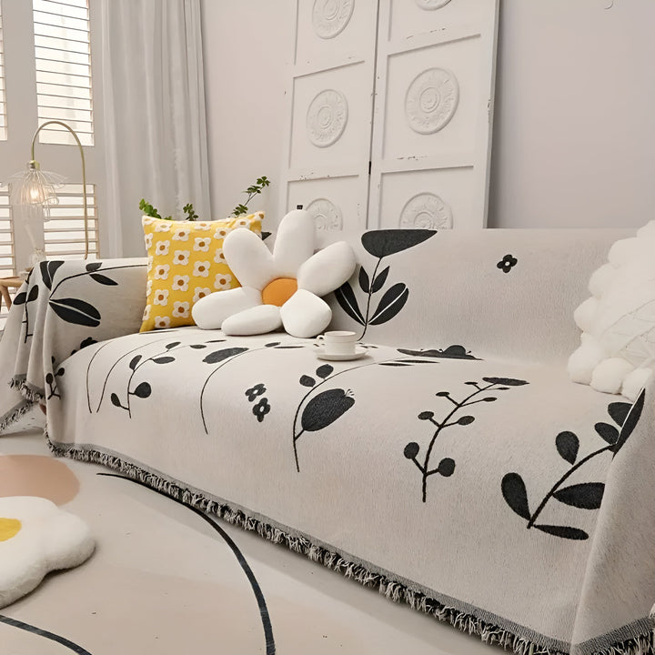 Lisslune | Modern Bloom Reversible Sofa Cover