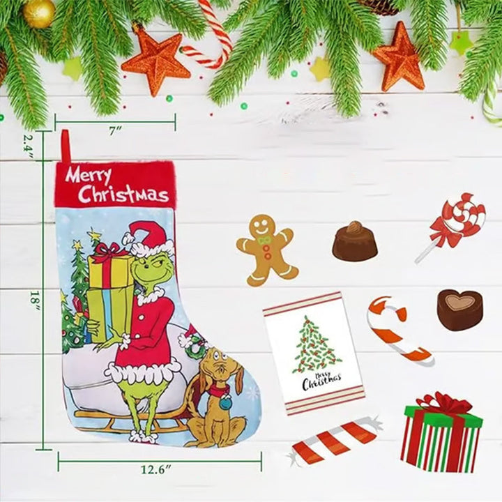 Lisslune | Green Christmas Stockings Christmas Decorations