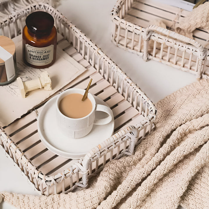 Lisslune | Rustic Weave Rattan Tray