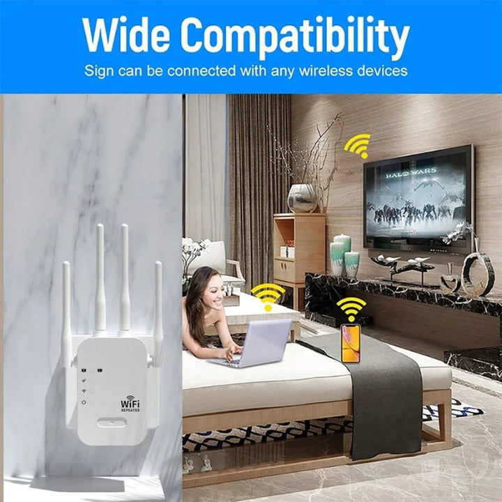 Lisslune | Outdoor WiFi Range Booster – Ultimate Signal Strength for Your Garden Office & Beyond