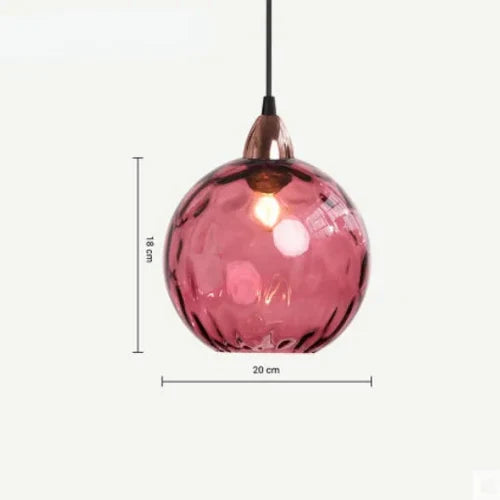Lisslune | Spherical Glass Pendant Light