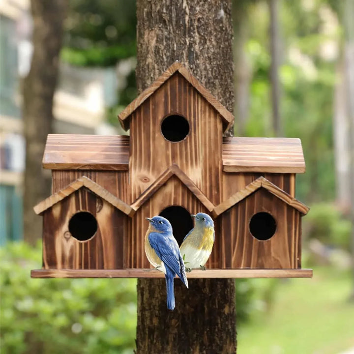 Lisslune | 6-Hole Handmade Birdhouse