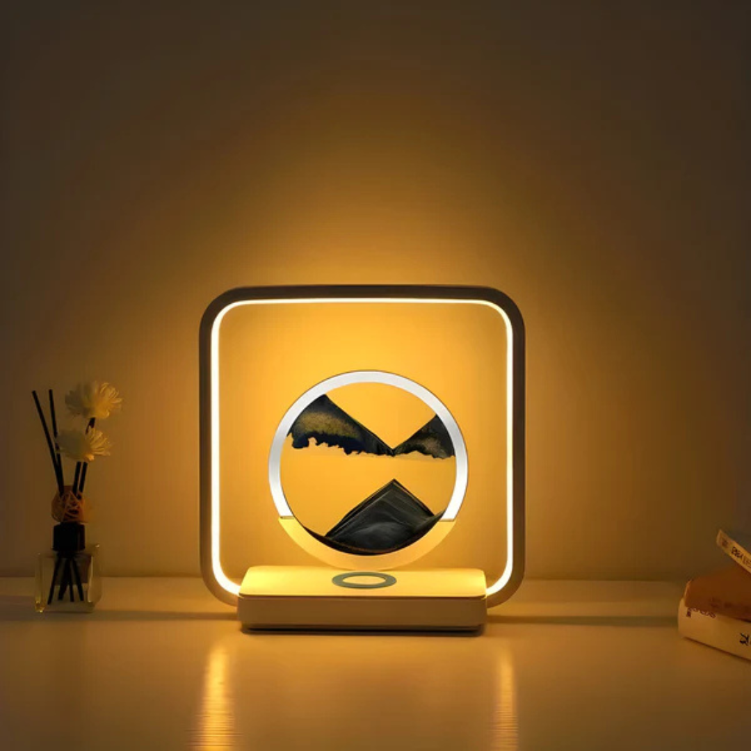 Lisslune | SandAura | 3D LED Night Lamp with Flowing Sand Art