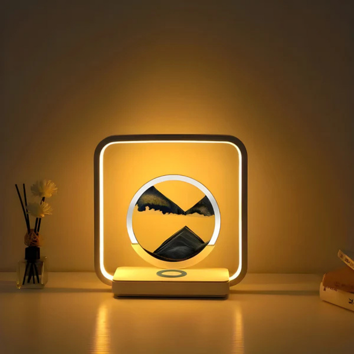 Lisslune | SandAura | 3D LED Night Lamp with Flowing Sand Art