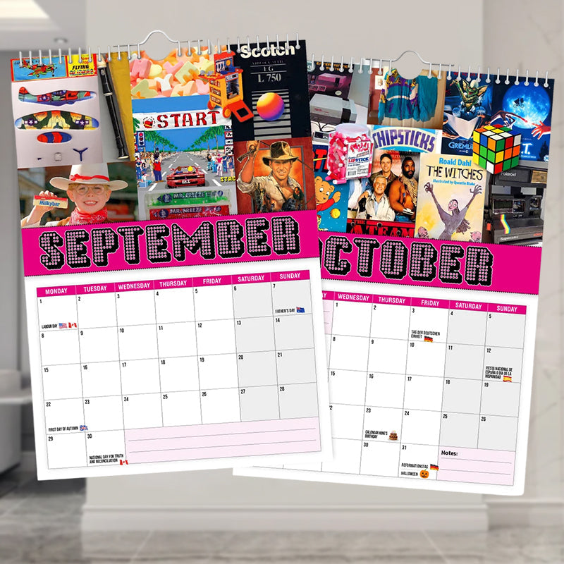 Lisslune | Back to the 80s - Wall Calendar 2025