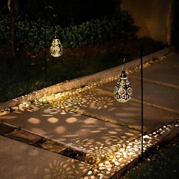 Lisslune | Solar-powered & Weather-resistant Garden Lamp in Flower Design – For Stylish Outdoor Lighting