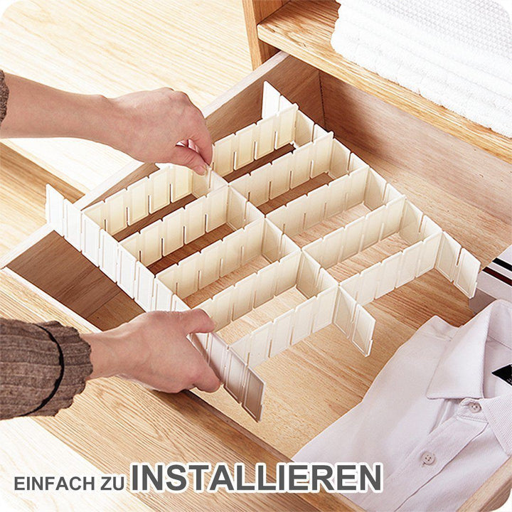 Lisslune | Bequee® Multifunctional Drawer Dividers Plastic 4 Color